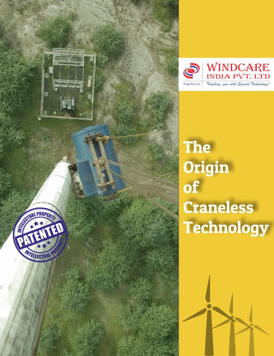 Windcareindia's tweet photo. Kudos to the entire team who successfully finished the Generator Replacement work of a 750 KW machine using our Craneless Technology for a leading company in the wind industry which took place in Gujarat.

#windcare #cranelesstechnology #windenergy #serviceproviders https://t.co/sW0eIQkxbZ