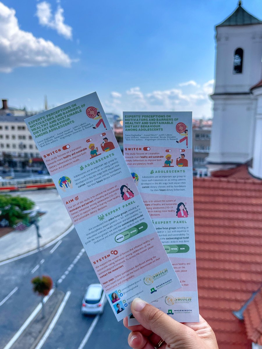 Following up on the importance to take both human and planetary health into account: come visit our poster session on healthy and sustainable diets at 15.30. <a href="/SMMWolfswinkel/">Sofia Wolfswinkel</a> <a href="/AnoukMesch/">Anouk Mesch</a> 
Oh and you can collect a bookmark of our work if interested 🍒🍑🍉🌏✨