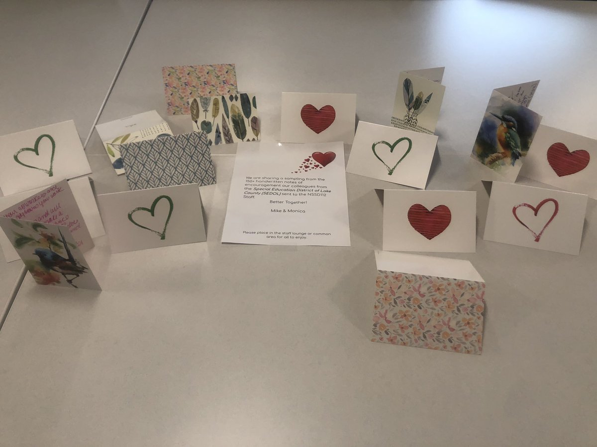 MsBlanksEnglish's tweet photo. The love and support we’ve received from other Illinois districts and teachers has been overwhelming and so appreciated ♥️ #hpstrong #112Leads @nwhuskies @NSSD112 https://t.co/KKTfE1P9OD