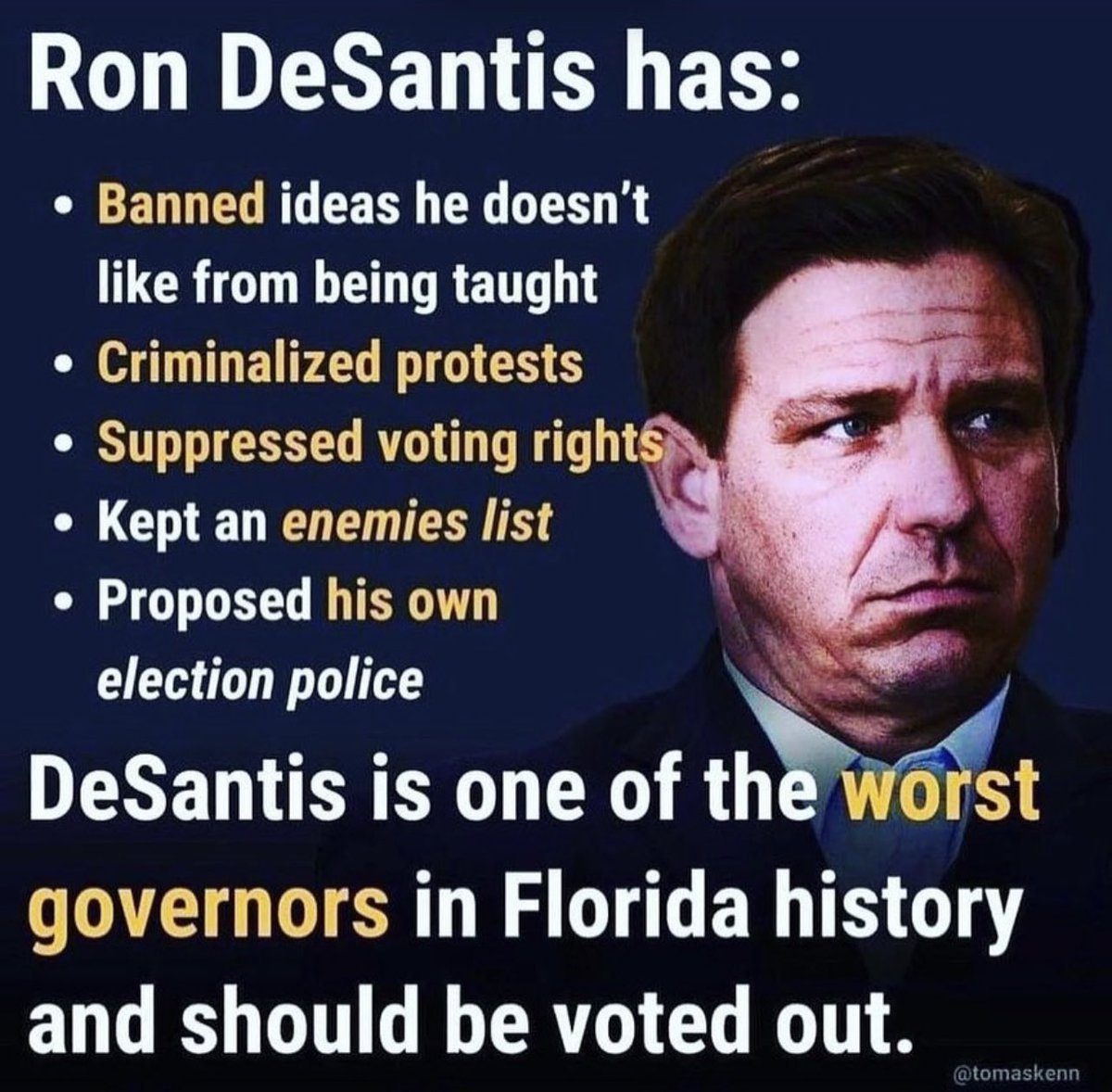 arielgrip's tweet photo. @mmpadellan #ResignRon #GovernorDeathSantis https://t.co/0b5JEtQ29Y