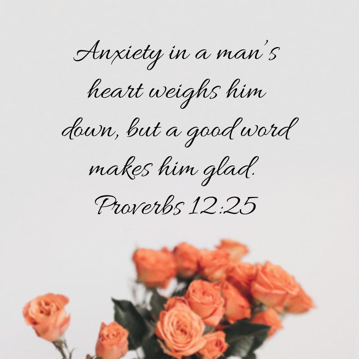 PrimalGuide's tweet image. Anxiety in a man’s heart weighs him down, but a good word makes him glad.
Proverbs 12:25 ESV

bible.com/bible/59/pro.1…