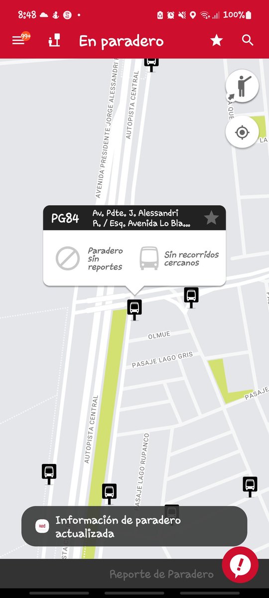Christe64847901's tweet photo. @Transantiago @Metbuschile @Red_Movilidad @TTISantiago @radiocarab @CarabTransito Aparece sin recorrido cercano hace más de 1 hora y hace más se 1 hora la estoy esperando https://t.co/j0KP0SDkSA