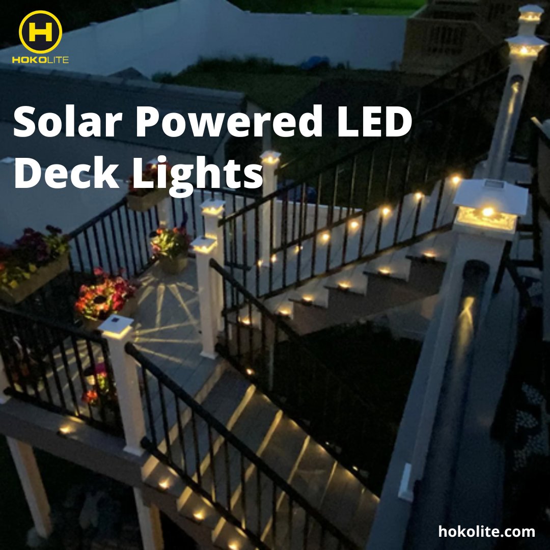 hokolite's tweet image. Buy Now- Solar Deck Lights Outdoor Pack having waterproof led solar lights for outdoor stairs, step, fence, yard, patio, and pathway (warm white).

Learn More – hokolite.com/products/solar…

#SolarDeckLights #Solarlights #stepslight #outdoorlighting #flashlight #nightlight #hokolite
