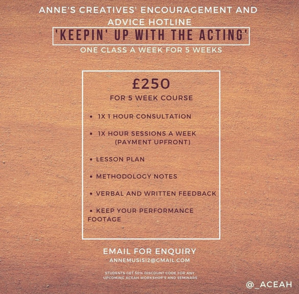 ACEAH9's tweet photo. I #design #courses for #actors that cater to their unique and individual needs. Whether you’re trying to get into drama school, refine your skills or need help with auditions… This girls got you. #screenacting #teacher #film #theatre #careerdevelopment #coach #creatives https://t.co/RPb3b8Ai4b