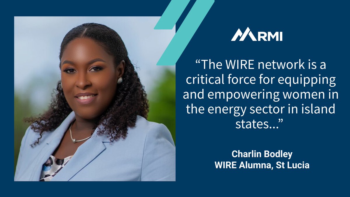 🎊♀️HUGE NEWS! <a href="/RockyMtnInst/">RMI</a> will host the WIRE (Women in Renewable Energy) Network. #WIREWomen like RMI’s Energy Transition Academy Manager <a href="/CharlinBodley/">Charlin</a> help boost the presence of #women #leaders on #islands within the #energy sector. Learn how: 👉 bit.ly/3KfGISV