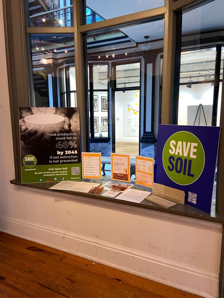 IshaUSA's tweet photo. In conjunction with their new Soil Story exhibition, @cepagallery has installed a permanent display for #SaveSoil! Thank you to the Buffalo, NY Earth Buddies &amp; museum staff that made this happen.

@cpsavesoil @SadhguruJV @BuffaloNiagara https://t.co/sXkMzIJkBX