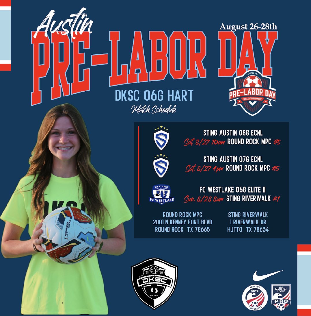 Super excited to show up and show out at the Pre- Labor Day Tournament In Austin‼️
