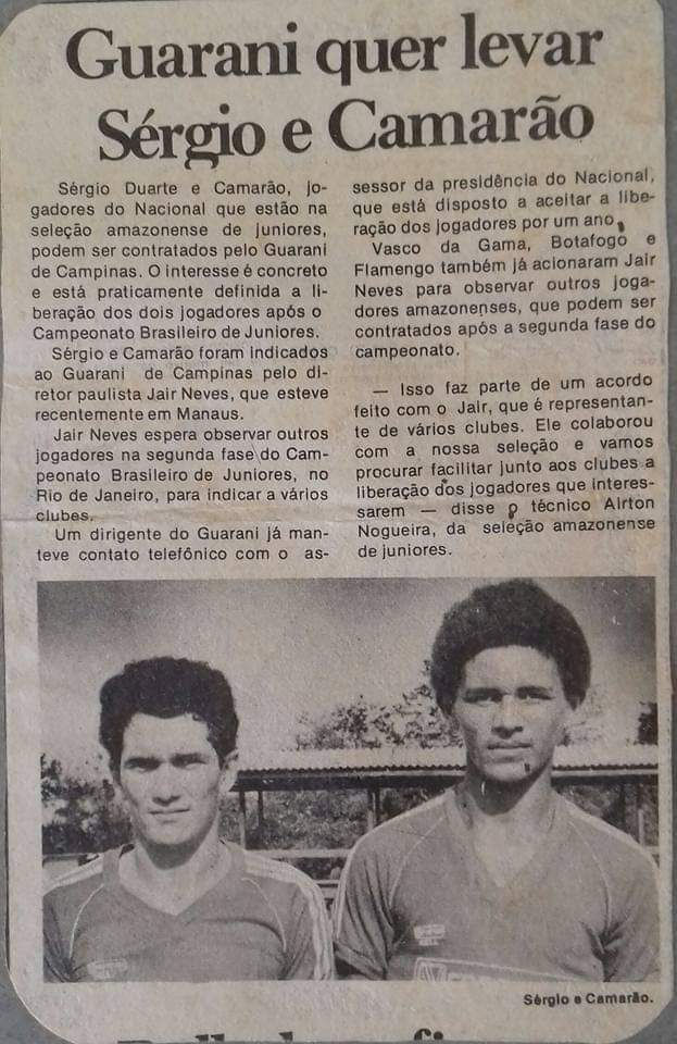 TuneldoTempoNFC's tweet photo. 🦁 Reportagem da possível negociação de jogadores da base do #Nacional: #Camarao e #SergioDuarte
📸 Página da Saudade
#Naça #NacionalFC #Categoriadebase #GuaraniSP #Transferencia https://t.co/cx5krgQ1fi