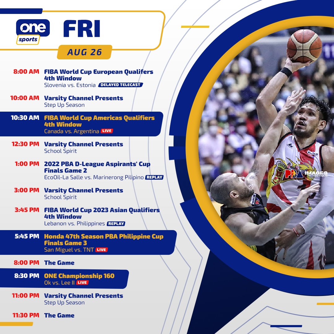 One Sports on Twitter "Mababasag ang tabla sa Game 3 ng 2022 PBA