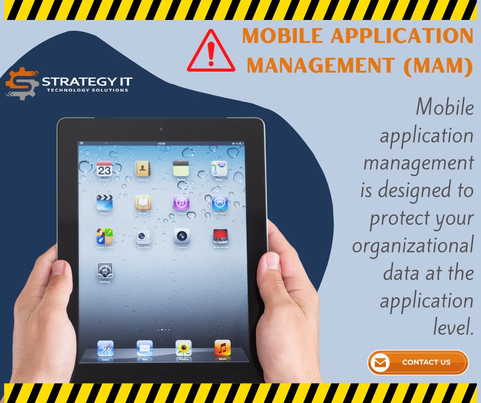 If your organization uses obile device applications, you could be at risk of sensitive information being lost, or stolen. We can help by deploying mobile application management software on any device within your organization. Contact us for more information.