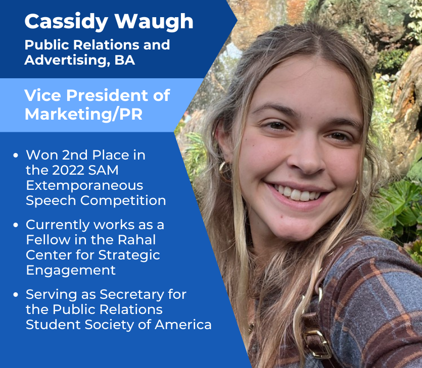 marshallusam's tweet photo. As our #SAMShowcase for #Fall2022 continues, we want you to meet Cassidy! We are excited to have her back as our VP of Marketing/PR! https://t.co/tDsHM4Ld4Y