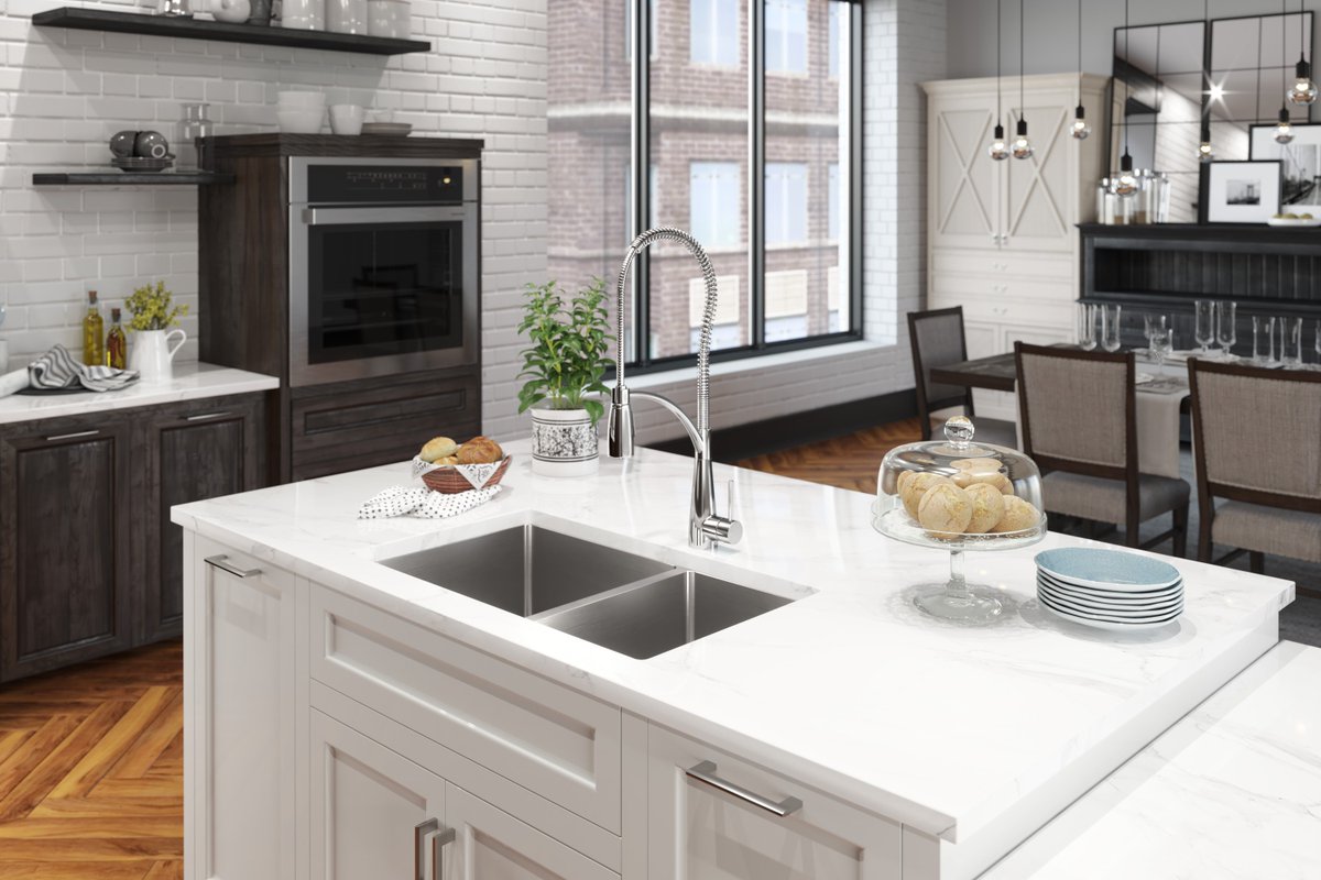 GenPlumbSupply's tweet photo. The Avado kitchen faucet collection by #Elkay combines clean, modern lines with commercial designs that look as great as they function. 

#kitchendecor #homeremodel #photooftheday #remodeling #njkitchen #newjersey #homemakeover #kitchenfixtures https://t.co/AkeYiNSNkn