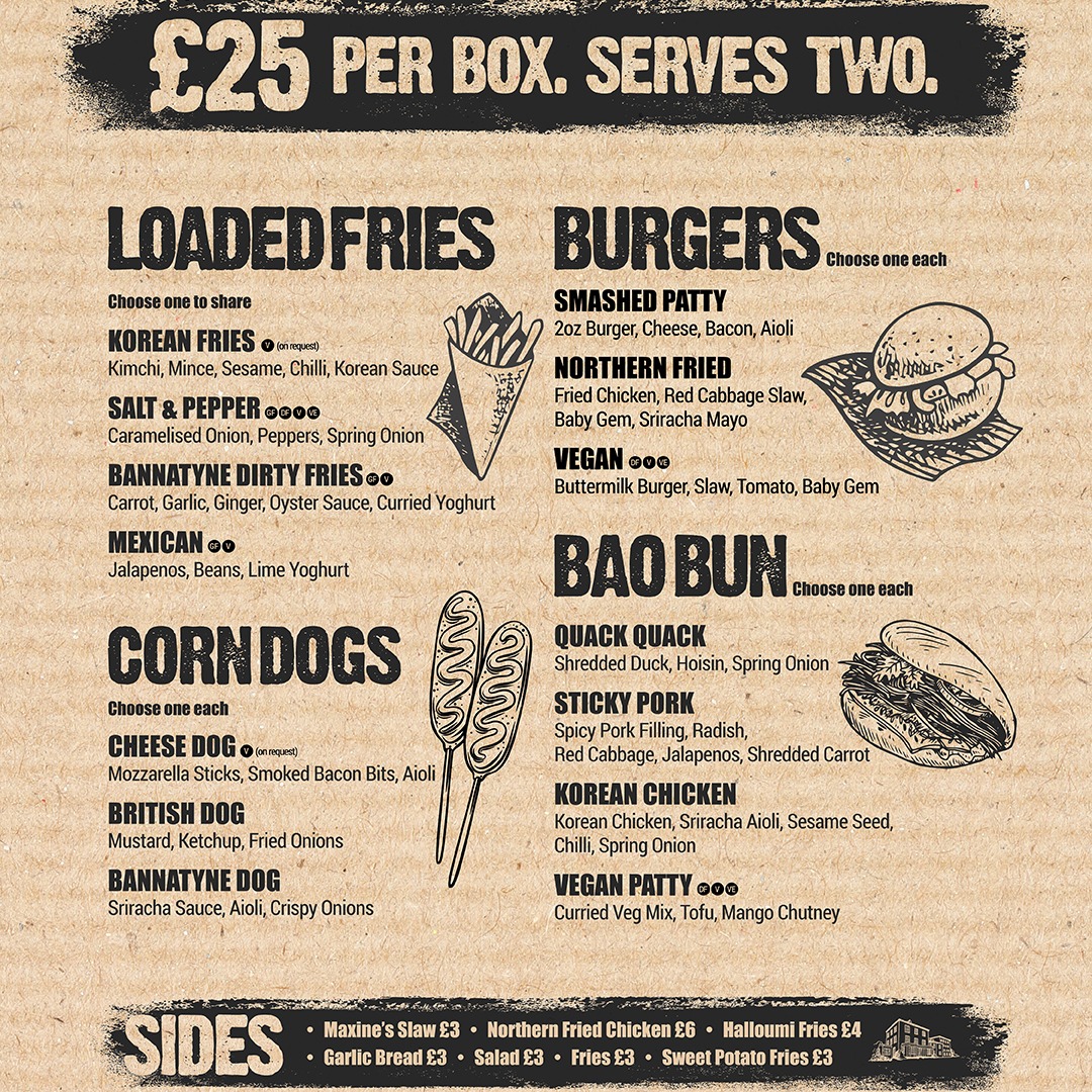 HotelDarlington's tweet photo. Bank Holiday Sunday! 🥂🍔

We are offering Sunday Lunch 12pm - 4pm AND our street food boxes 12pm - 7pm.

To book please phone 01325 365858

#bankholiday https://t.co/sFNSiDRZJQ