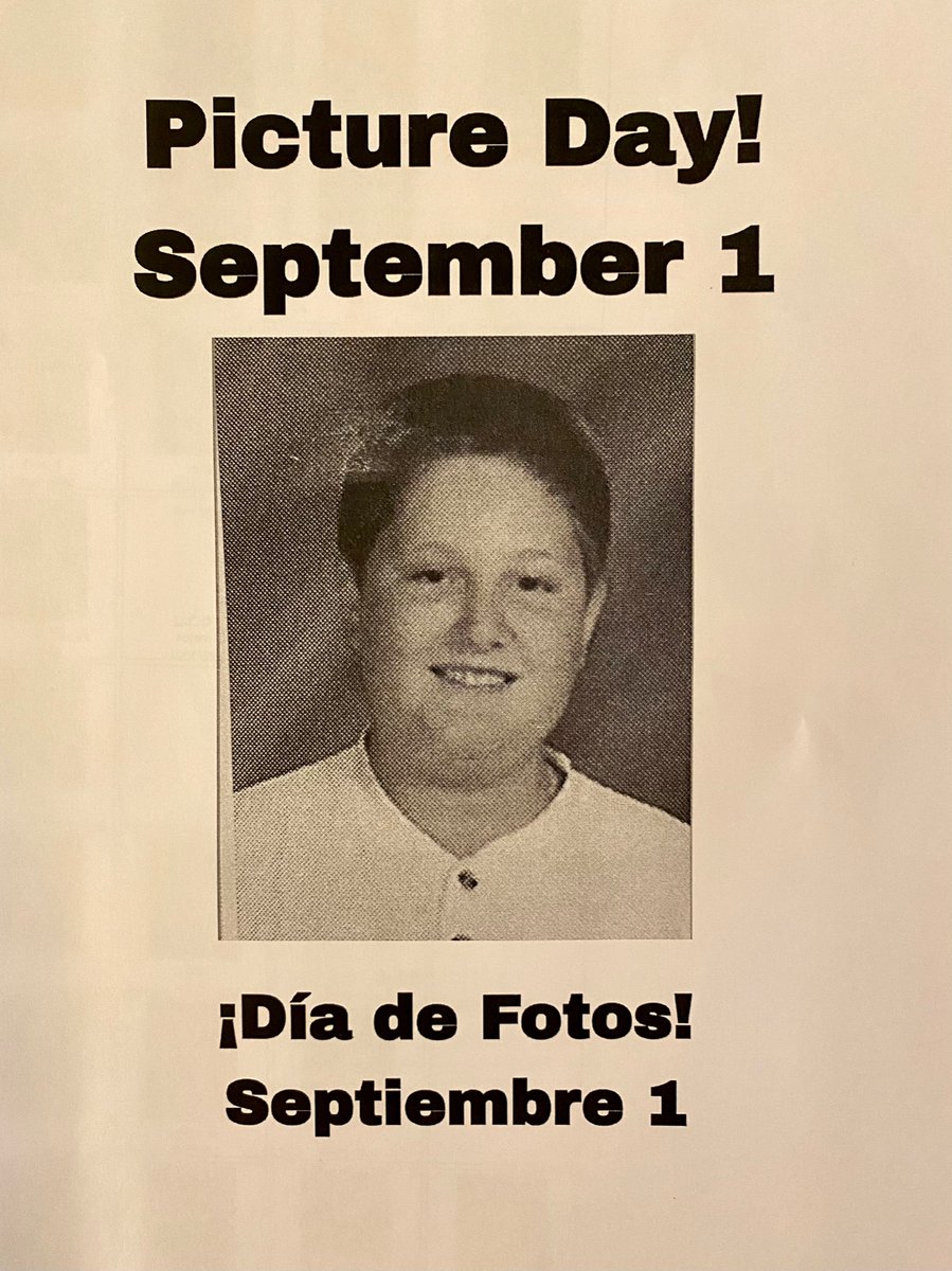Hey! <a href="/WRidgeMS/">Westridge MS</a> Wildcats! <a href="/MerandoELL/">Ashley Merando</a> and I would like to remind you that #PictureDay is Thursday, September 1st! Make your hair appointment and iron the shirt! See you there! <a href="/theSMSD/">SM School District</a> #WeRFamily #OneFamilyMission