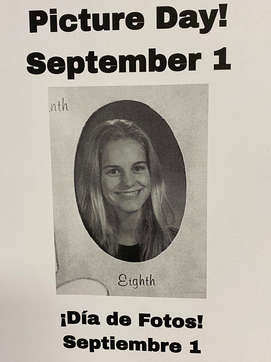 drklinzing's tweet photo. Hey! @WRidgeMS Wildcats! @MerandoELL and I would like to remind you that #PictureDay is Thursday, September 1st! Make your hair appointment and iron the shirt! See you there! @theSMSD #WeRFamily #OneFamilyMission https://t.co/LFOlxQ7VKV