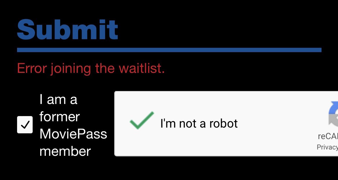 asadaniels_'s tweet photo. happy to see some things never change #moviepass https://t.co/c5aX2LbNBv