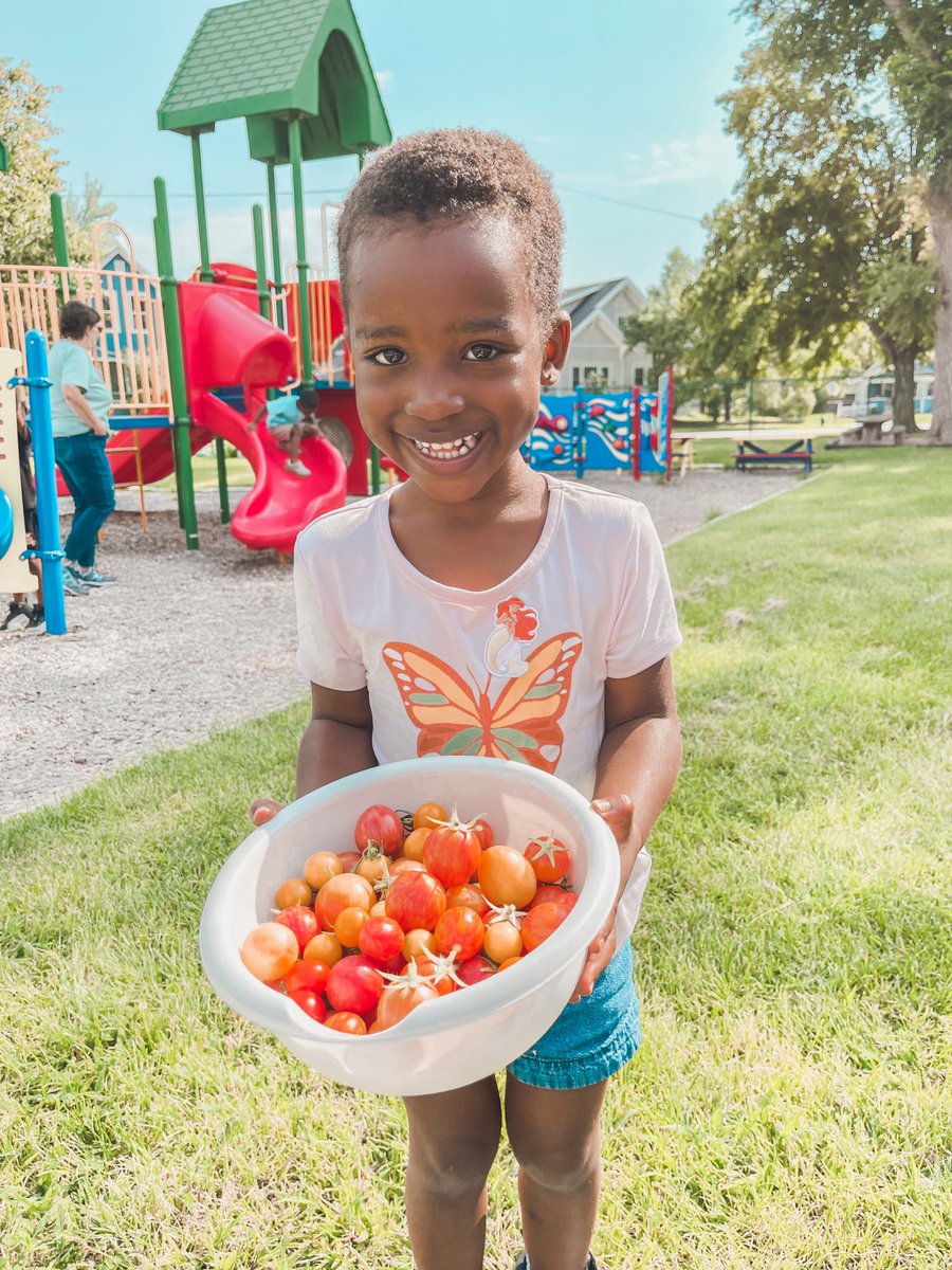 Tomato picking and digging for worms is how we like to start off our school year!

Welcome back, friends!!