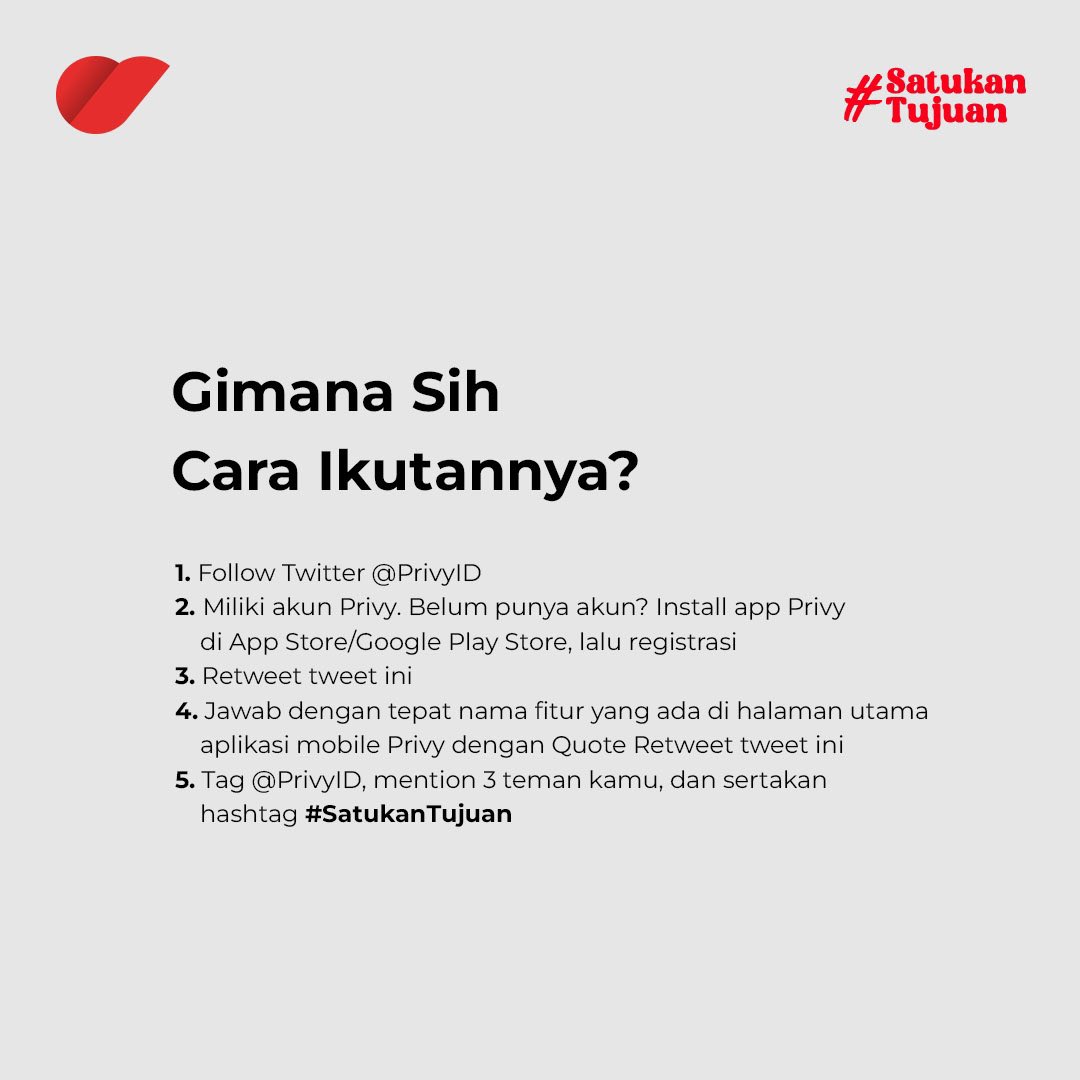 PrivyID's tweet photo. π¨ TEBAK FITUR HALAMAN APLIKASI MOBILE PRIVY π¨
Sering pakai aplikasi mobile Privy? Yuk, ikutan games tebak fitur-fitur yang ada di halaman aplikasi mobile Privy dan menangkan hadiahnya!
#SatukanTujuan #ChooseRight #ChoosePrivy https://t.co/OqkkeEhUYG