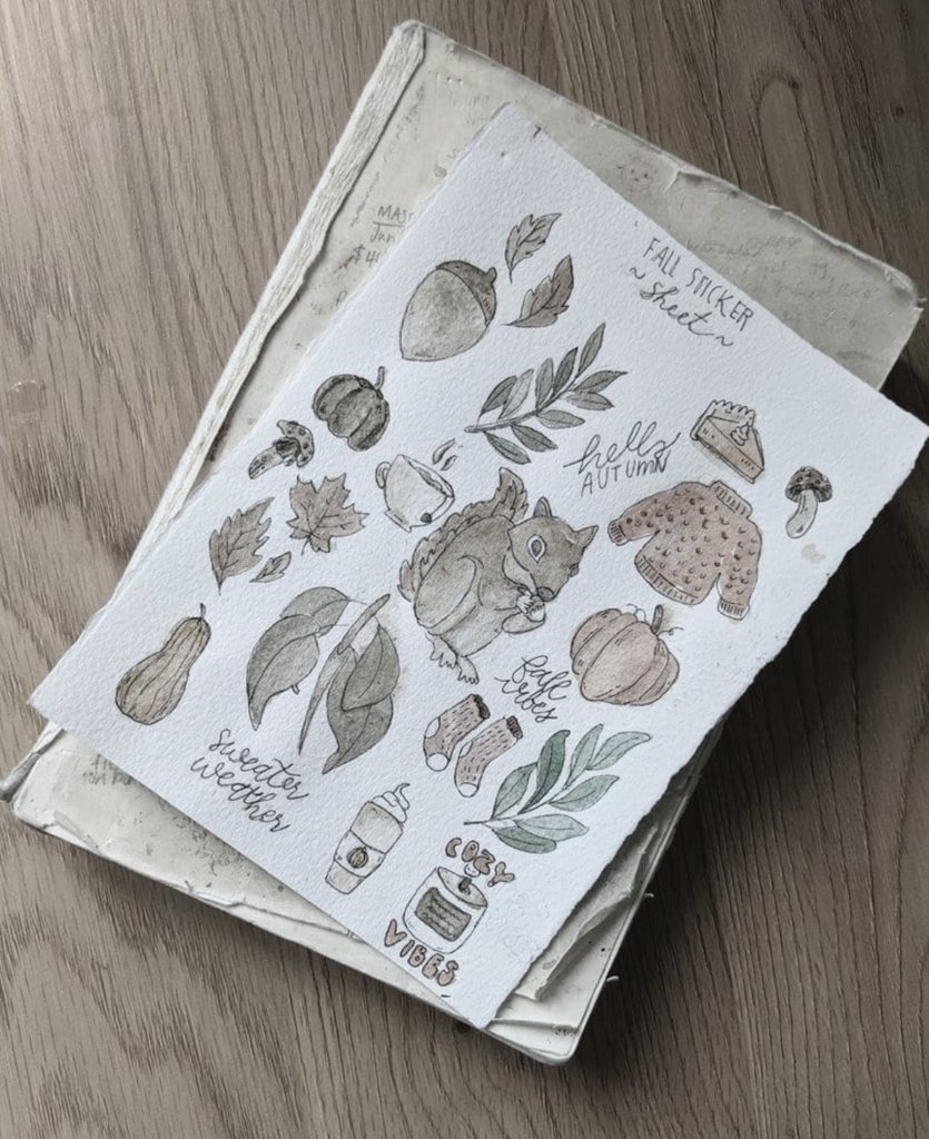 Fall sticker wip 🌿