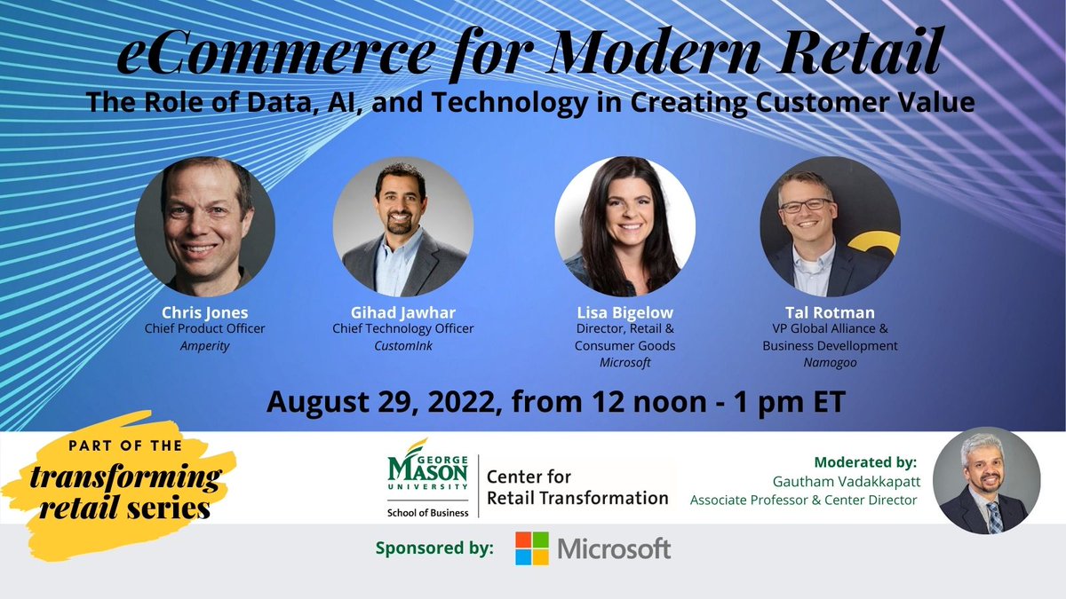 Listen to Center for Retail Transformation Director Gautham Vadakkepatt discuss the <a href="/Microsoft/">Microsoft</a>-sponsored Transforming Retail series on the <a href="/RETHINK_Retail/">RETHINK Retail</a> podcast: ow.ly/FNUZ50Ks4QJ

The next panel–eCommerce for Modern Retail–is on 8/29. Register: ow.ly/2hOp50Ks4QM