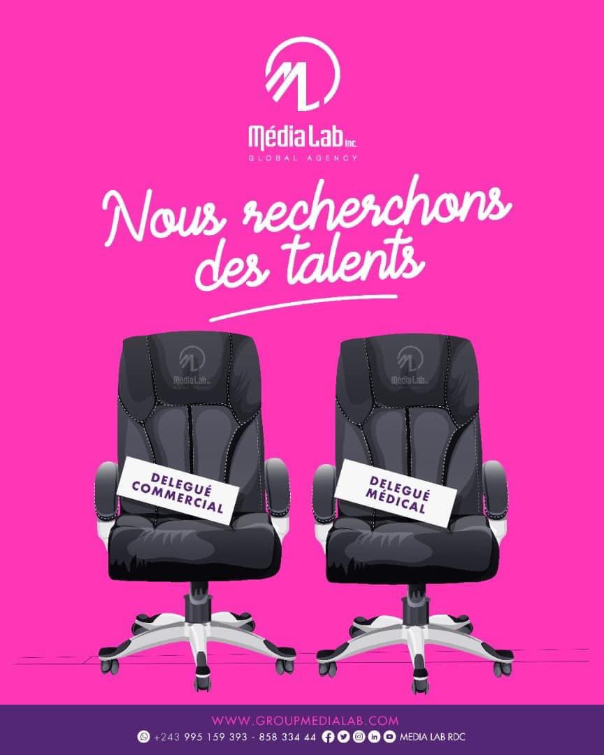 medialabRdc's tweet photo. Nous recrutons des délégués commerciaux et des délégués médicaux.

-Envoyez vos CV à :
𝘾𝙤𝙣𝙩𝙖𝙘𝙩@𝙜𝙧𝙤𝙪𝙥𝙢𝙚𝙙𝙞𝙖𝙡𝙖𝙗.𝙘𝙤𝙢 ou déposez à nos bureaux sise 2 av Lokelenge, basoko c/NGALIEMA. Réf les loupiots.
 
☎️ +243 85 833 4444 / + 243 995159393. https://t.co/4KJ9CCSqbR