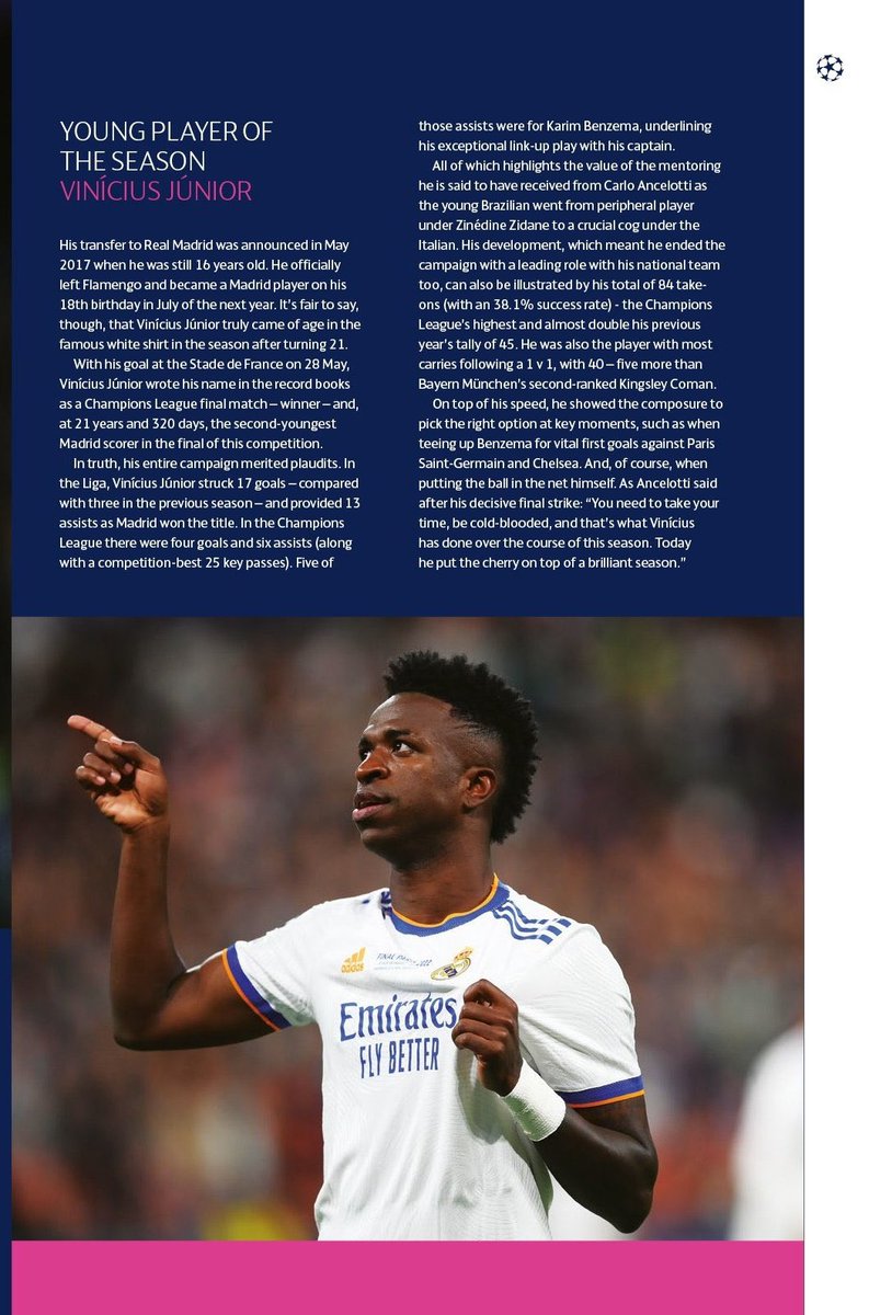 MadridUniversal's tweet image. Official: Vinicius Junior wins the young player of the season. #rmlive