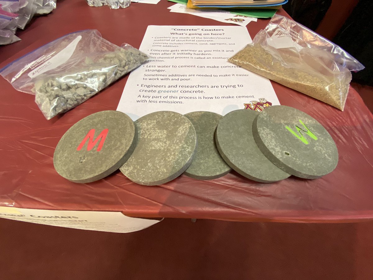 UMNCSE's tweet photo. The @mnstatefair is underway! Visit CSE exhibitors @umnCEGEtweets &amp; @UMNEarthScience in UMN Central bldg to learn area topography and make your own concrete coaster! Plus, Physics Force @ 10:15 &amp; 1:15 in Dan Patch Park #umnonastick https://t.co/WxGPpsVAOB