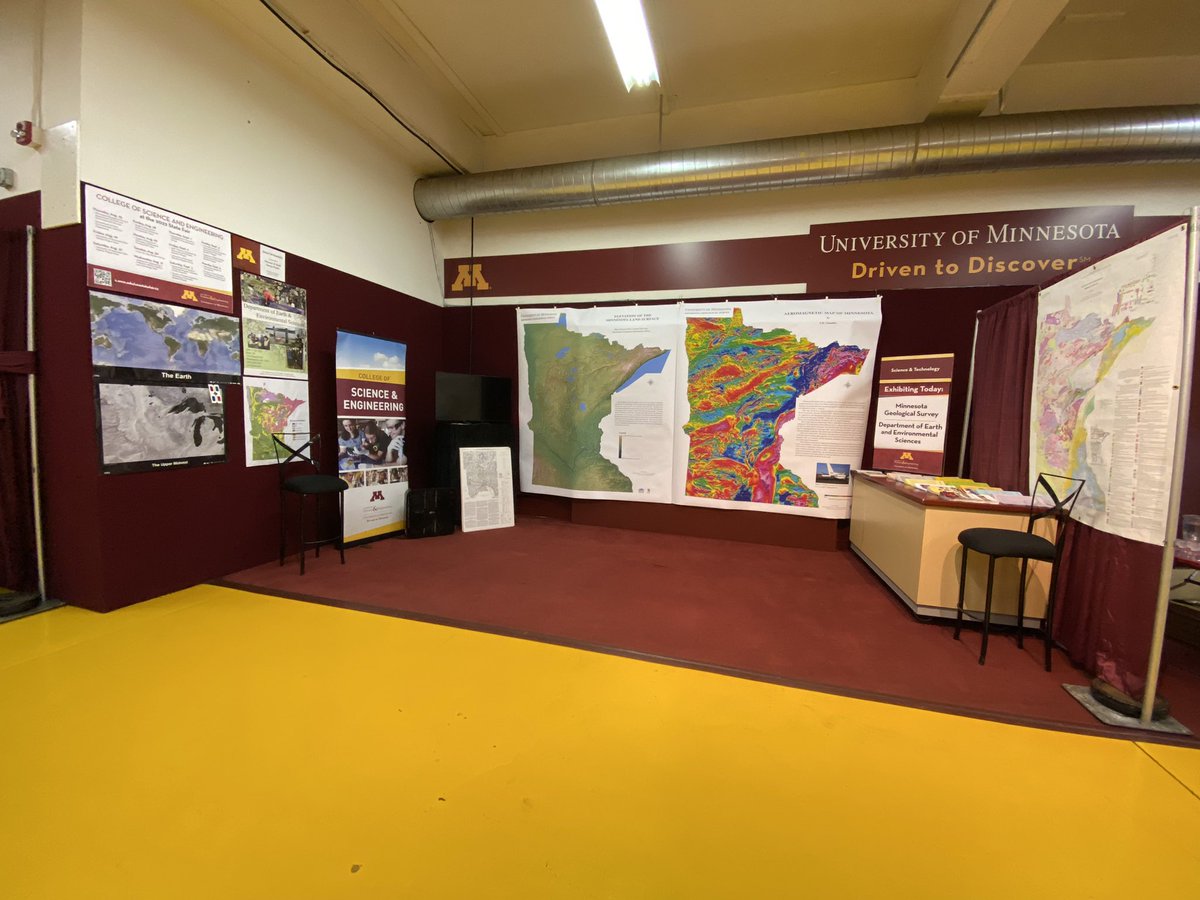 UMNCSE's tweet photo. The @mnstatefair is underway! Visit CSE exhibitors @umnCEGEtweets &amp; @UMNEarthScience in UMN Central bldg to learn area topography and make your own concrete coaster! Plus, Physics Force @ 10:15 &amp; 1:15 in Dan Patch Park #umnonastick https://t.co/WxGPpsVAOB