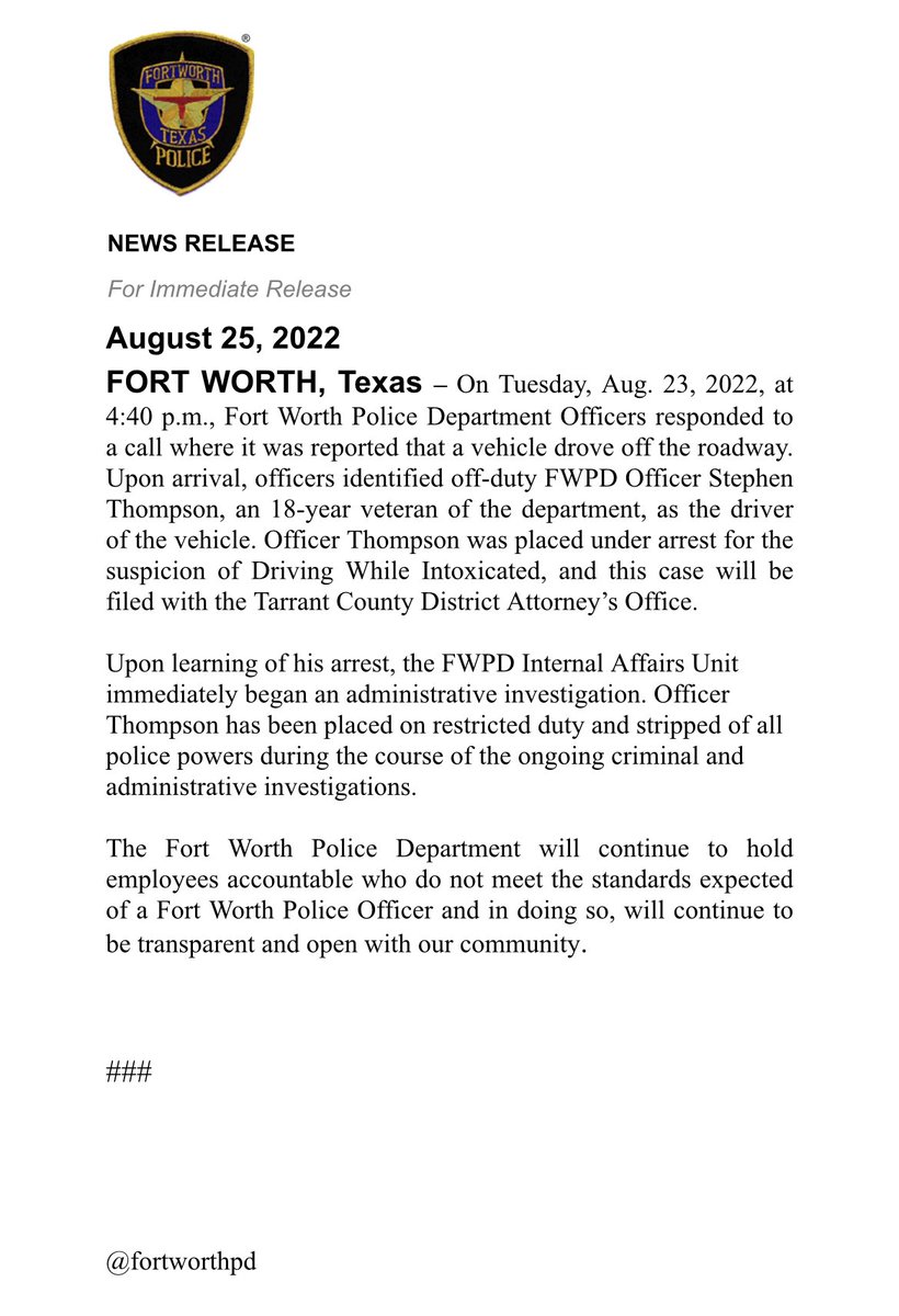 fortworthpd tweet picture