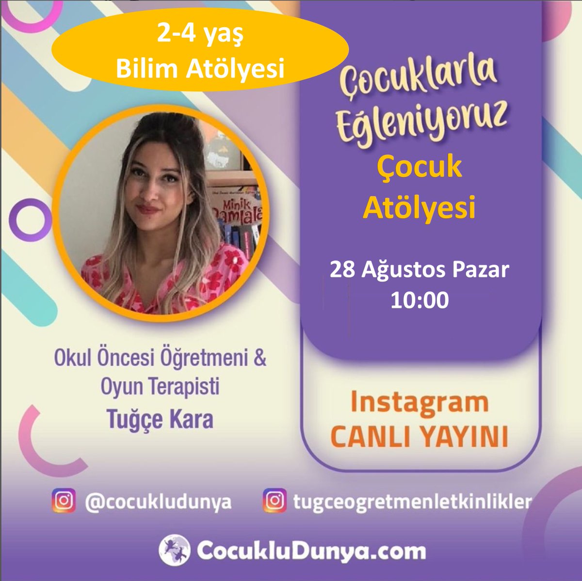 Sevgili 2-4 yaş çocukları! Instagram bilim atölyemize hoş geldiniz. 
buff.ly/2R2PxDG #okulöncesioyun #okuloncesietkinlikleri #okulöncesietkinlik #oyunlaegitim #oyunlaegitimatölyesi #atölye #okulöncesi #okulöncesieğitim #önceokulöncesi #anasınıfı #okuloncesifaaliyet #çocuk
