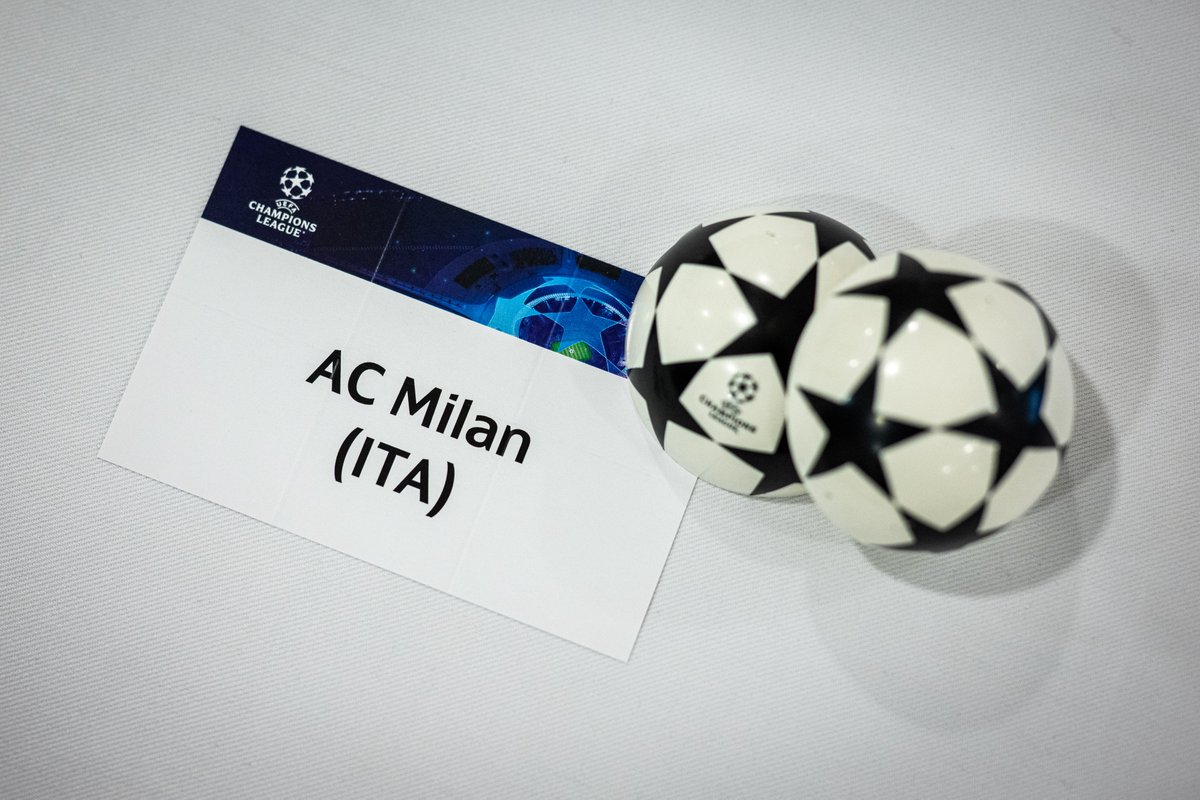 ChampionsLeague's tweet photo. 🔴⚫️ The Italian champions 🇮🇹

#UCLdraw || #UCL https://t.co/NSKv6FxyuR