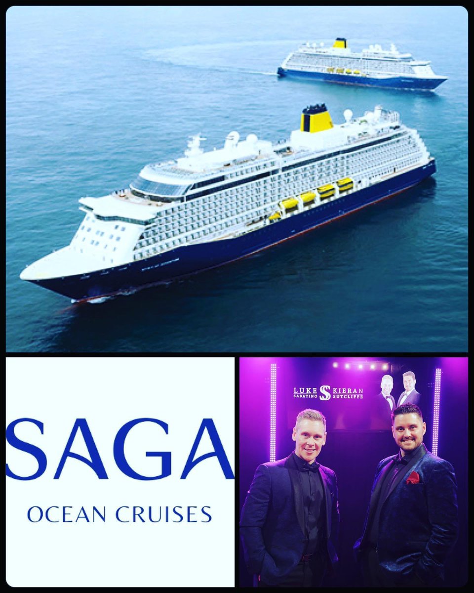 SutcliffeKieran's tweet photo. Absolutely delighted to be setting sail again in 2023 for @SagaUK with @SabatinoSutclif what beautiful ships and cannot wait to take our new show onboard! #sagacruises #cruising #guestents #duo #entertainers 🛳🎭🎶 https://t.co/m3NlufUmzc