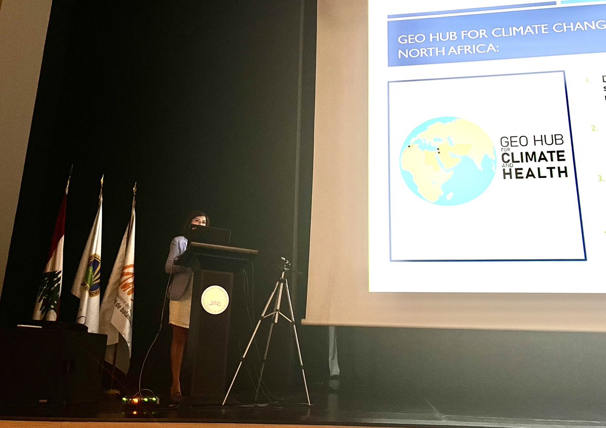 Congratulations Dr Myriam Mrad Nakhle on launching the Geo Hub for #Climate and #Health 👏 
A landmark project for our region and the world 🌍 
#betterfuture 
<a href="/myriammrad/">myriam mrad</a>