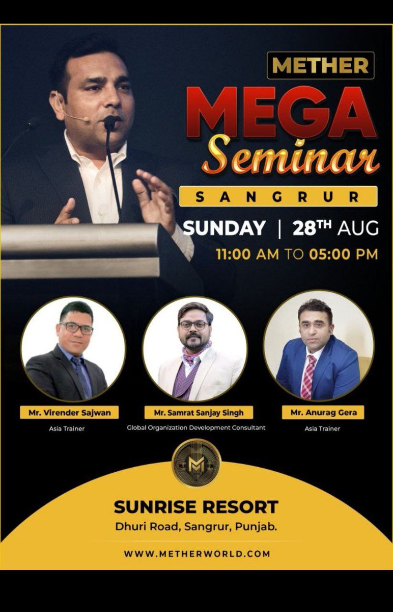 Good Morning leaders promote these Mether socials channels. 

For All latest updates 

t.me/Methernetworko…
x.com/methernetwork
instagram.com/methernetwork/
facebook.com/methernetwork
linkedin.com/company/mether…

Regards 

Team Mether