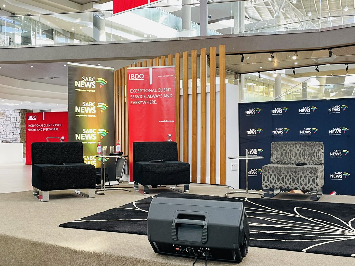 Restinguser_01's tweet photo. [IN PICTURES]

Stage for tonight’s #FullView special broadcast with @BDO_SA Women’s Day Dialogue happening tonight with @FrancisHerd from 18:00 - 19:00. 
#SABCNews #WomenInConversation https://t.co/z3U3XFoTpl
