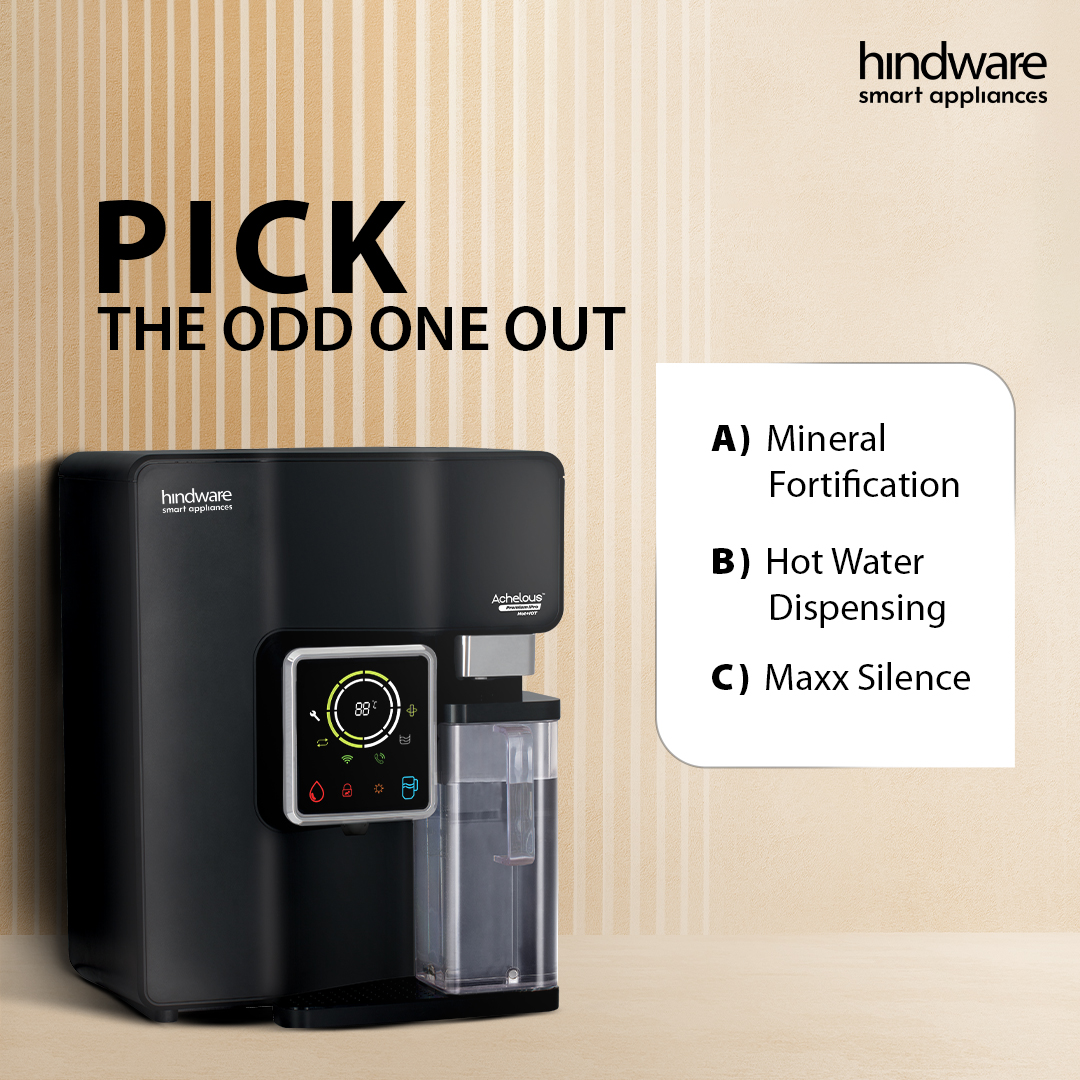 HindwareApp's tweet photo. Can't make it easier than this.
Tell us the right answer in the comments below 👇🏻
#HindwareSmartAppliances #SmartAppliances #TheFutureIsSmart #IotEnabled #IotAppliances #SmartFeatures #HindwareIotAppliances #HindwareWaterPurifier https://t.co/rsqhNS8plv