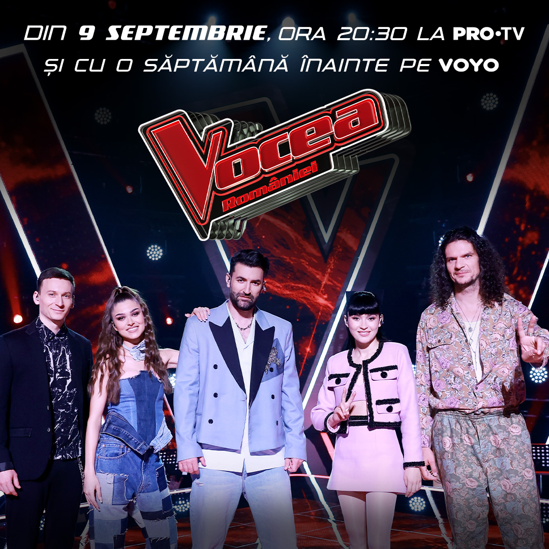 Să fie voce! ✌️ Un nou sezon - din 9 septembrie la PRO TV și cu o săptămână înainte pe VOYO 🔥
