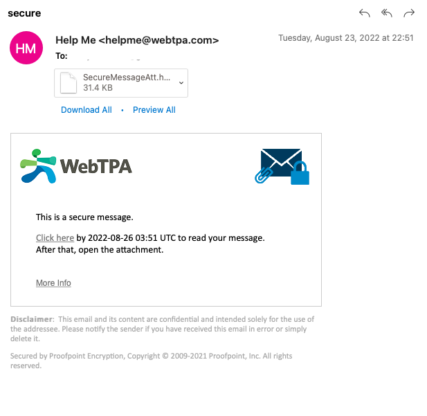 brycekunkel's tweet photo. This my be the most spammy email I've ever gotten... but it's actually an important message from my health insurance company. #UX #UXMatters @WebTPA https://t.co/HgBZjmXTXc