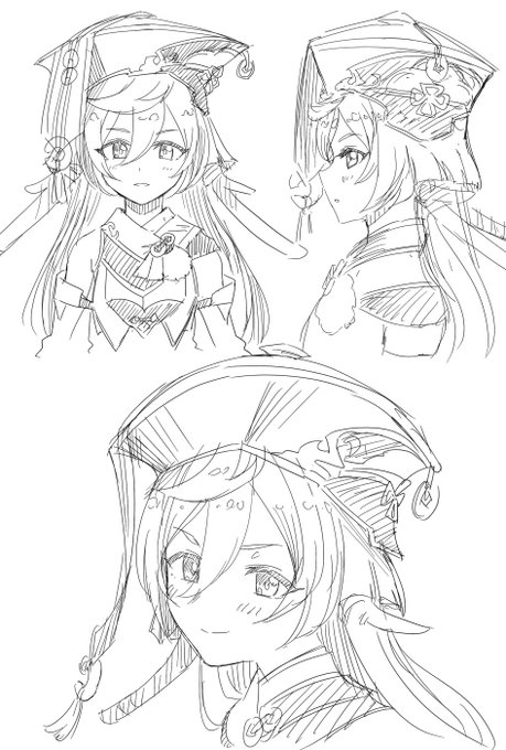 顔を可愛く描けるようになりたいから練習するぞ! 49 