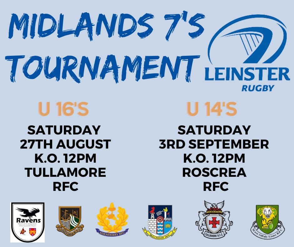Roscreagirls's tweet photo. Saturday sees the start of the Midlands 7s Tournament for our Ravens U16 Girls and the rest of the Girls teams throughout the Midlands
Venue Tullamore RFC Kick off 12pm
#roscrearfc #birrrfc #tullamorerfc #MidlandsRugby #leinsterrugby https://t.co/M250CAhM4G