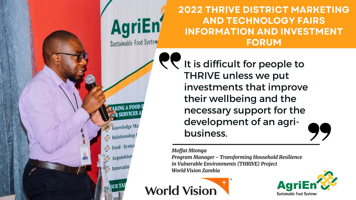 AgriEn_Network's tweet photo. 2022 THRIVE Marketing and Technology Fairs
Katete   08 September, 2022
Mpika   13 September, 2022
Kasama 16 September, 2022
Luwingu 20 September, 2022
#THRIVE2022
#THRIVINGlives
@WorldVisionZambia https://t.co/ZxfnP1ysOY
