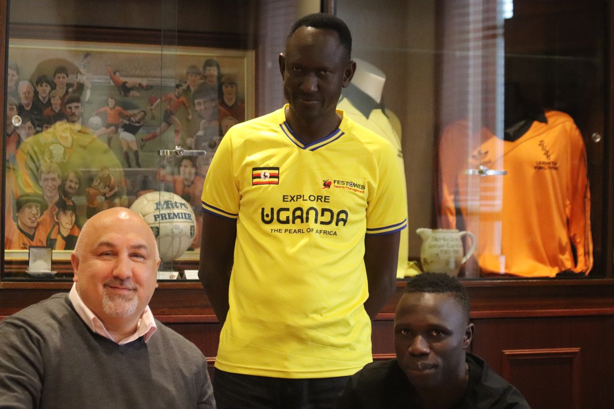 festoweb's tweet photo. Anaku Ada Sadat Happy,Officially joins Dundee utd on a two year deal taking jersey 20 and could be available for selection against Motherwell. Thank you @KCCAFC @OfficialFUFA @NCSUganda1 #MistersoccerFrancisGlasman @russell_pointon #GGFI @dundeeunitedfc https://t.co/Nzswu62c8p