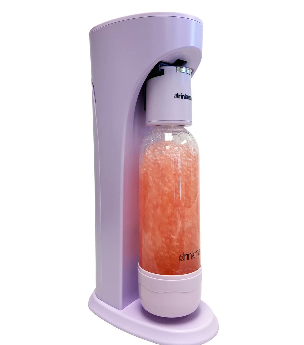 DrinkmateUSA's tweet photo. Make your favorite drinks fizzy with the Drinkmate OmniFizz! Now available in Lavender for a limited time! Shop: https://t.co/RLkV62g4Y8 #zerowasteliving #homemadesoda #drinkwater #Sodamaker #cocktails #mocktails #mocktailsandcocktails #homemadecocktail #sparklingwater https://t.co/OeFxDh2svN