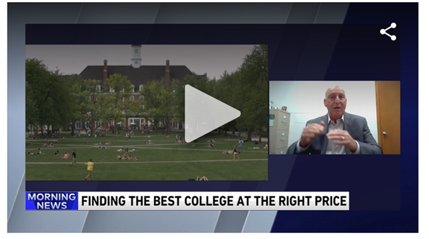 PC_Counseling's tweet photo. Our very own Frank Palmasani was on @WGNTV Morning News this morning speaking on the new Student Loan Forgiveness Plan and giving tips on how to find the best college at the right price. @collegefitfrank @PCHS_Celtics https://t.co/mBp0DEkVro