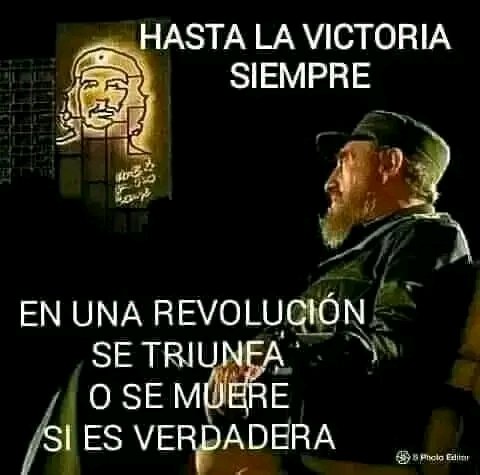 Yo sé que cuando un pueblo está unido como éste y tiene fe y tiene hombre que lo van a traicionar, es un pueblo invencible; y que a la Revolución nada ni Nadie podrá vencerla. #FidelPorSiempre