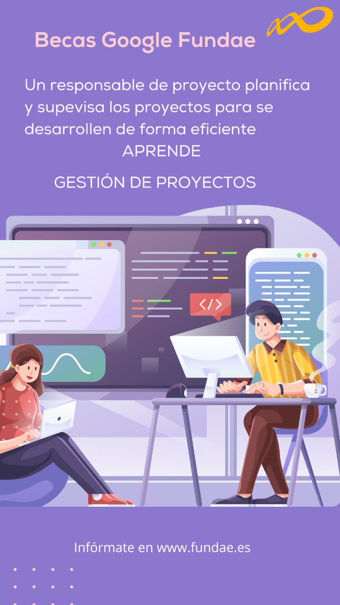 Fundae_es's tweet image. ¿Qué puedo aprender con el certificado de #GestióndeProyectos gratuito de las #BecasGoogleFunde? Aprenderás cómo es una carrera profesional en administración de proyectos, los principios básicos para preparar un proyecto y ejecutarlo en el mundo real 👉 my.mtr.cool/oczvefdiub