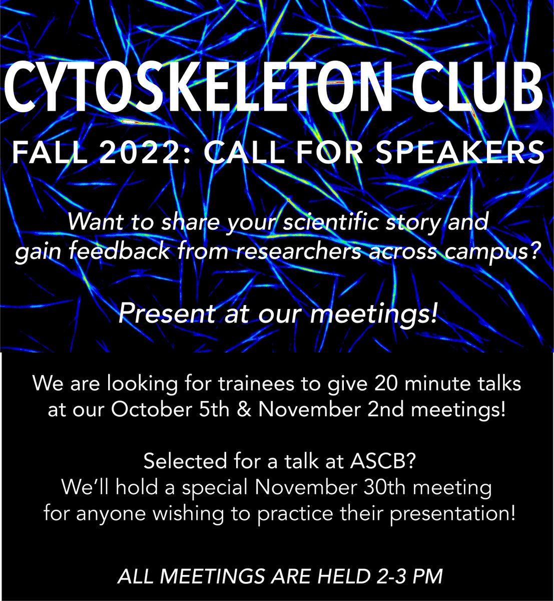 UNC Cytoskeleton Club tweet media