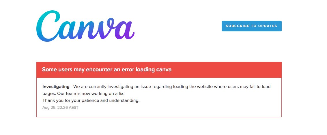iahmadtariq's tweet photo. What's going on with Canva?!? Canva is shutdown ! Please, can you back online ASAP! 😅 #CanvaPro #canvadown #designproblems https://t.co/42rRclxNsZ