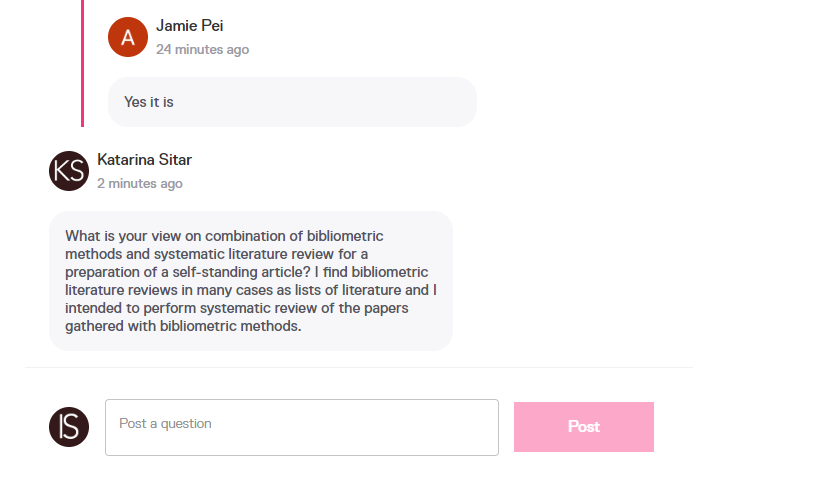 CWGAuthors's tweet image. It's question time on our @ResearcherApp event on #LiteratureReview. Have an answer of your own? Share here!

#AcWri #HelpingResearchersShine #ResearcherEducation
