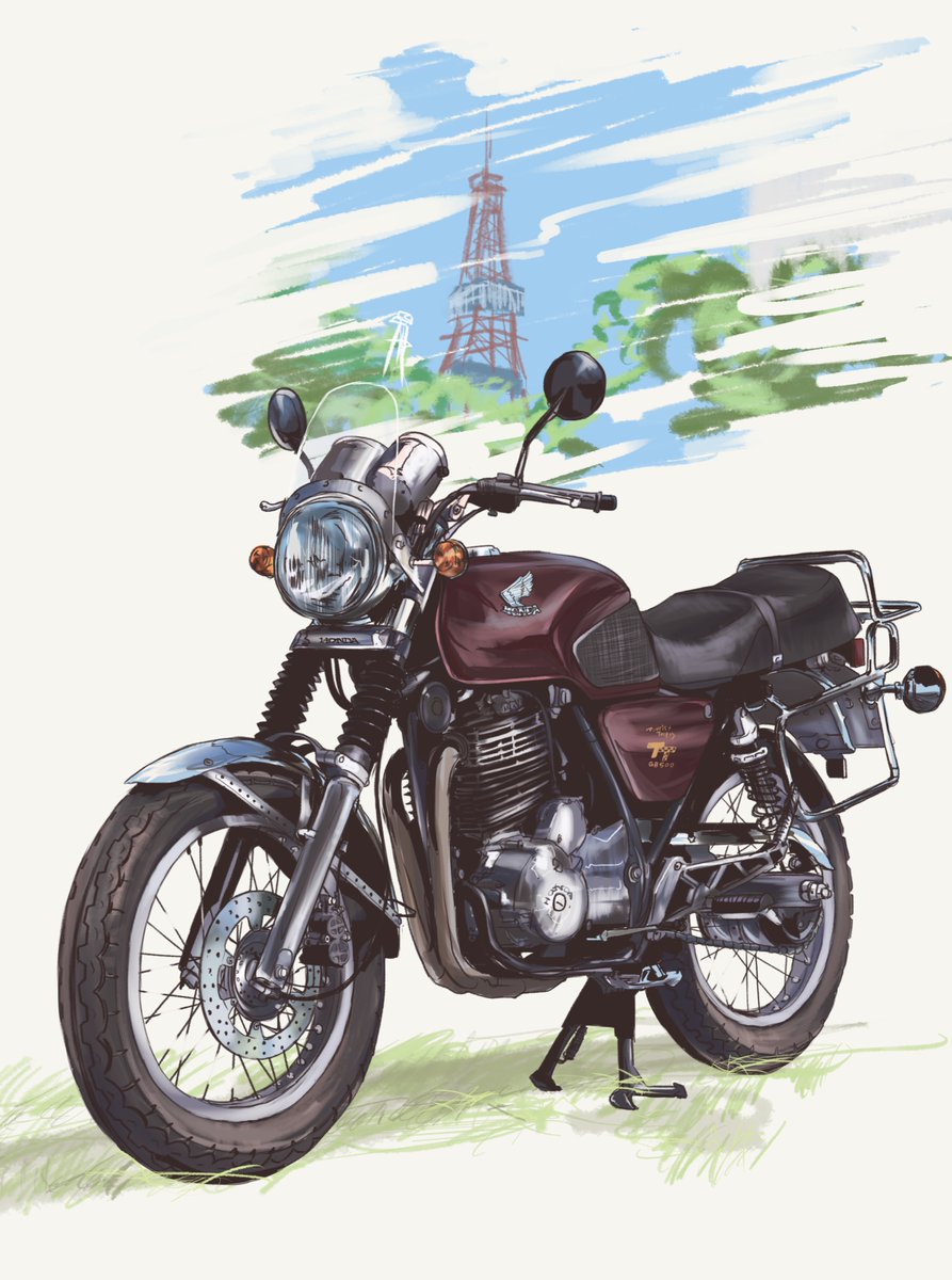 「見えなくなる車体も別レイヤーで逃げずに描き分ける実験してみた 」|すらくすのイラスト